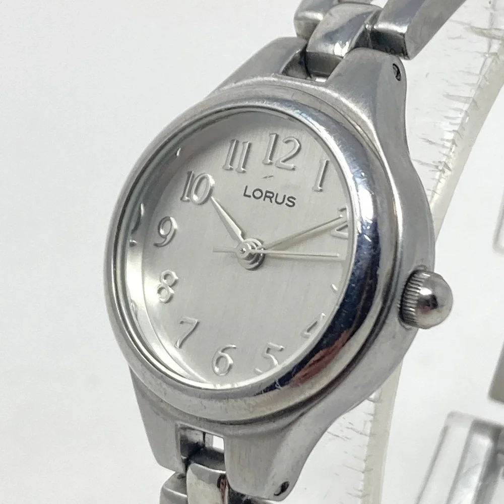 Lorus Women's Watch 22mm Silver Tone Brushed Finish Classic New Battery 6.5